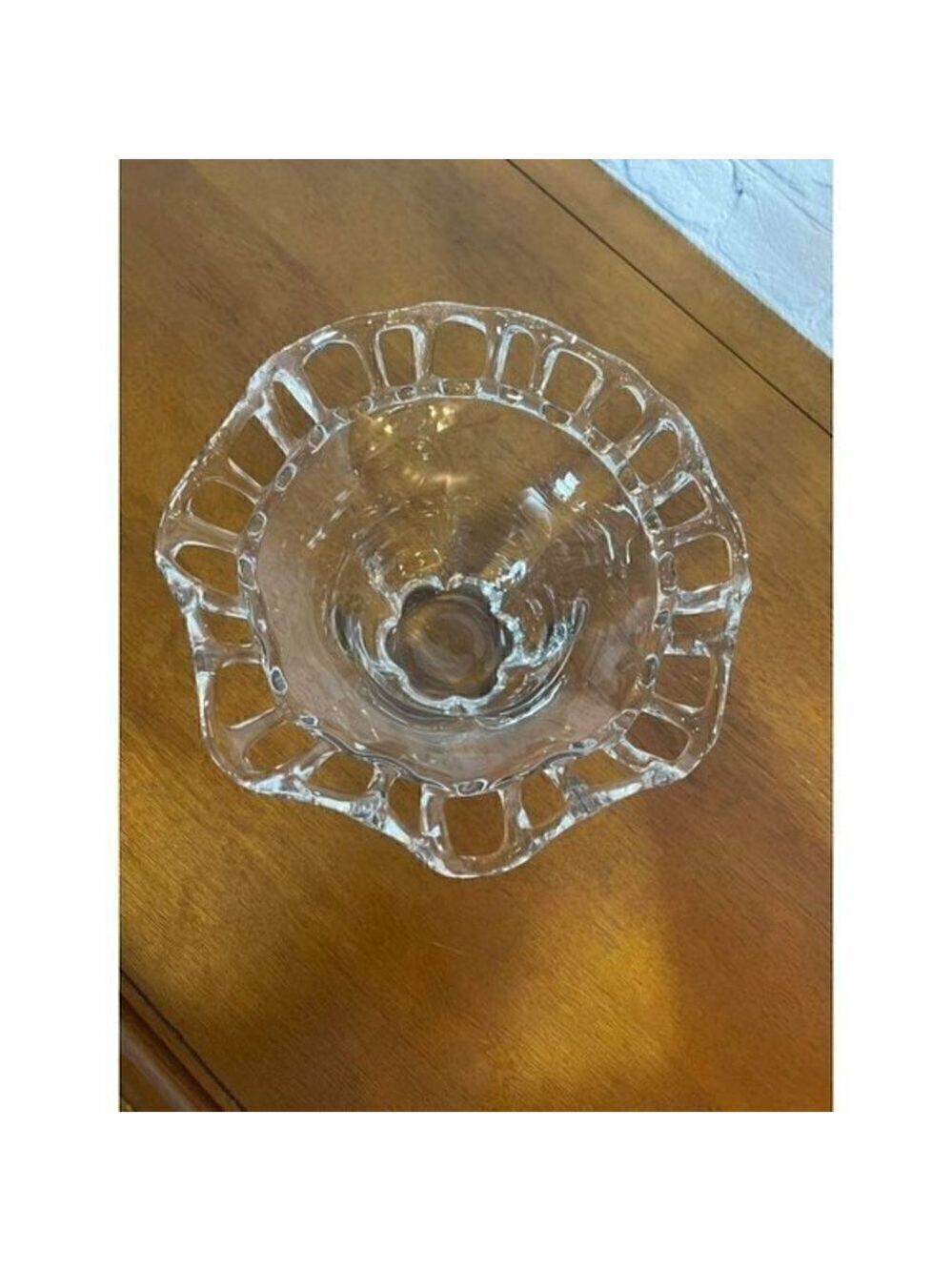 Vintage Duncan Miller Lace Edge Bowl Centerpiece - Picture 3 of 7